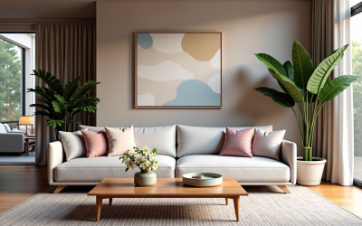 Idées déco pour un salon à la fois libre, doux et sophistiqué